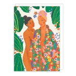Woman Blank Card 