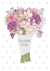 Bouquet - Thank You Card 