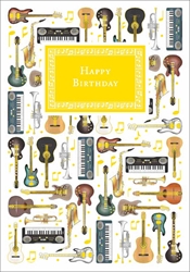 Music Birthday Card 