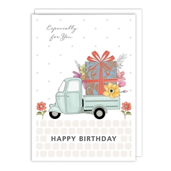 Gift Truck Birthday Card 