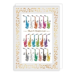 Sax Birthday Card 