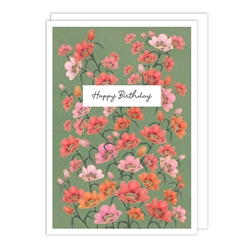 Poppies Birhtday Card 