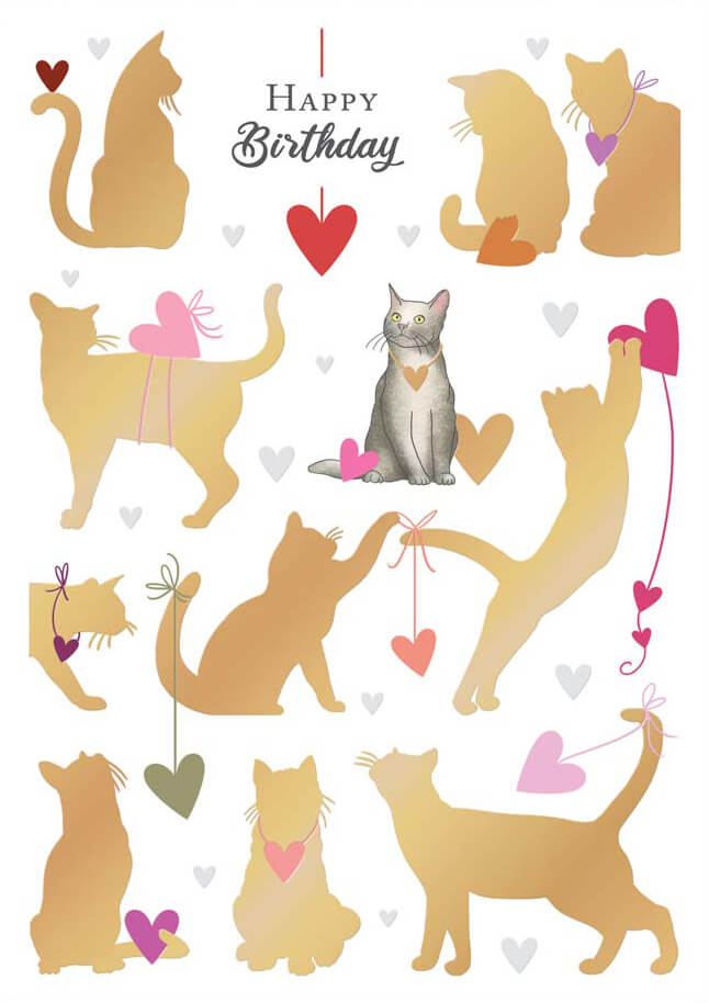 Cats Birthday Card