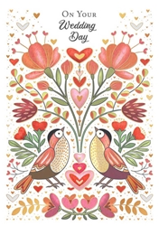 Birds Wedding Card