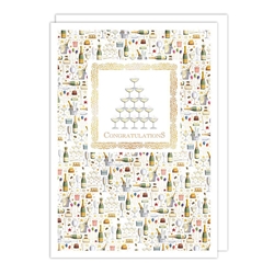 Champagne Toast Congratulations Card 