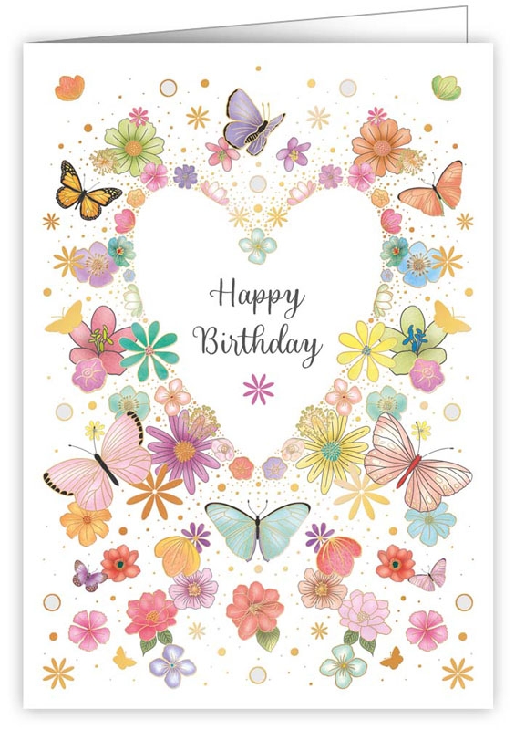Birthday Heart Greeting Card