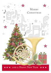 Horn Music Christmas Boxed Cards Christmas