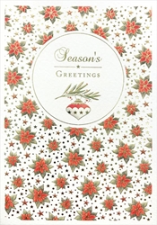 Poinsettia Christmas Boxed Cards 