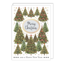 Trees and Stars Christmas Card Christmas