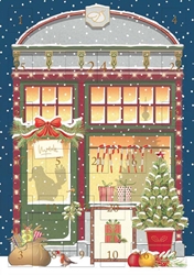 Store Front Advent Calendar - Christmas Card 