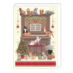Piano Advent Calendar Christmas Card Christmas