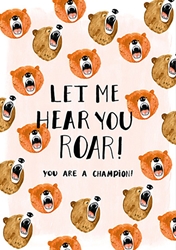 Bears Roar Congratulations Card 