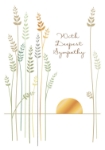 Setting Sun Vines Sympathy Card