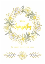Wreath Sympathy Card 