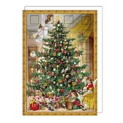 Christmas Tree Advent Calendar Christmas Card Christmas