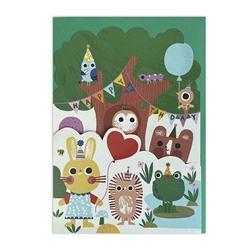 Forest Party Birthday Card 