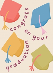 Hats Graduation Card 