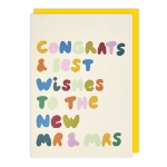 Mr & Mrs Wedding Card 
