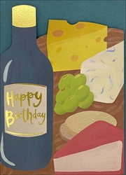 Wine Birthday Card 