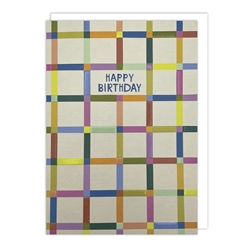 Plaid Birthday Card 