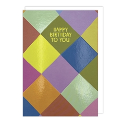 Pattern Diamond Birthday Card 