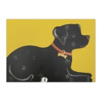 Diecut Labrador Dog Blank Card 