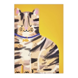 Diecut Cat Blank Card 