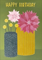 Vases Birthday Card 