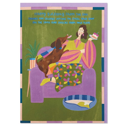 Happy Birthday From the Dog Card