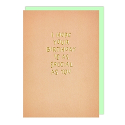 Special as You Birthday Card 