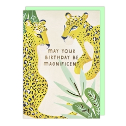 Cheetah Birthday Card 