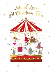 Carousel Christmas Card 