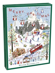 Ski Slope Christmas Boxed Cards Christmas