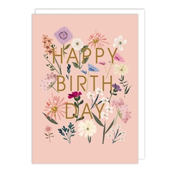 Wildflowers Birthday Card 