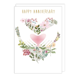 Heart Hands Anniversary Card 