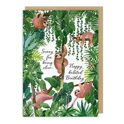 Sloth Belated Birthday Card 