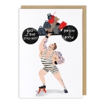Strong Man Friendship Card 