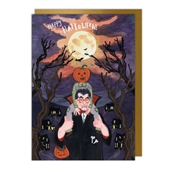 Vampire Halloween Card 