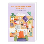 Study Desk Graduation Card 