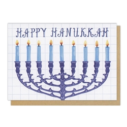 Menorah Hanukkah Card 