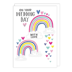 Rainbow Wedding Card 