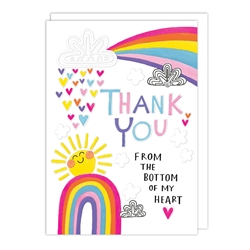 Bottom Heart Thank You Card 
