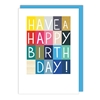 Color Blocks Birthday Card 