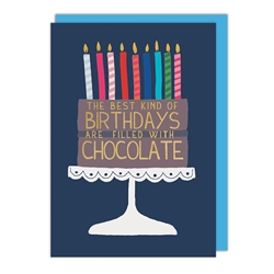 Chocolate Cake Birthday Card 