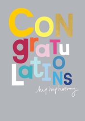 Hip Hooray Congratulations Card
