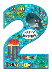 Age 2 Ocean Birthday Card