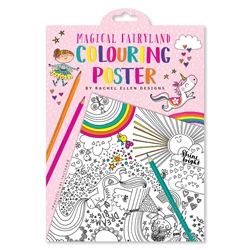 Magical Fairyland Coloring Poster 