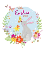 Bunny and Butterfly Easter Card 