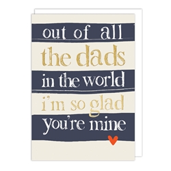 Dads World Fathers Day Card 