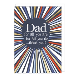 Dad Thank You Fathers Day Card 